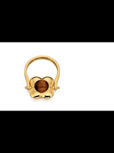 Orla Kiely - "Margot" , Rotating quartz and tigers eye gold plated ring